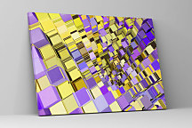 3d Obraz Zlatá a fialová zs1183